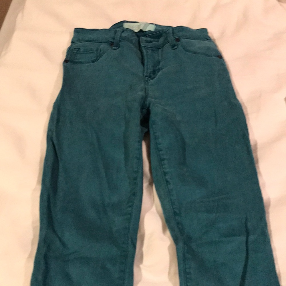 Women’s Marc Jacobs teal colored skinny jeans